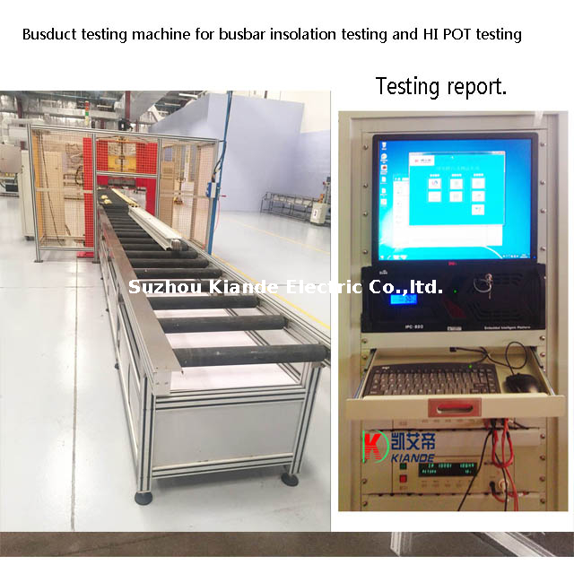 Machine d'inspection automatique de barres omnibus compactes pour la résistance d'isolation
