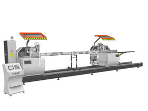 Machine de découpe de profilés en aluminium à double tête